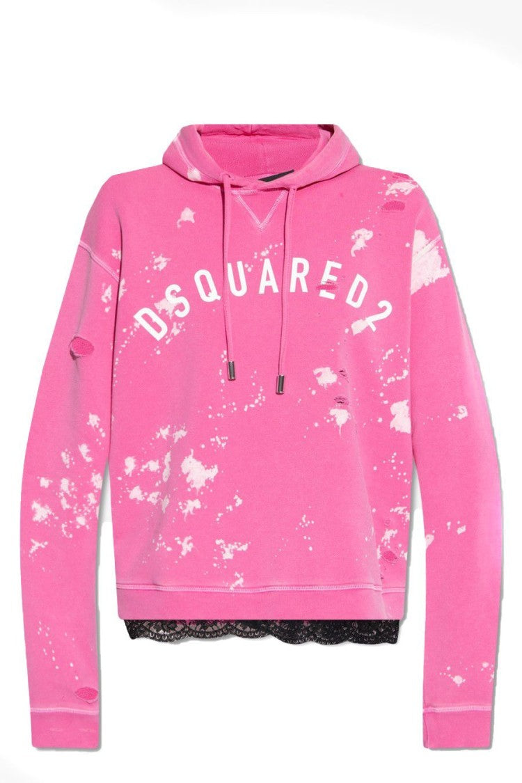 Dsquared2 Fuchsia Cotton Sweatshirt