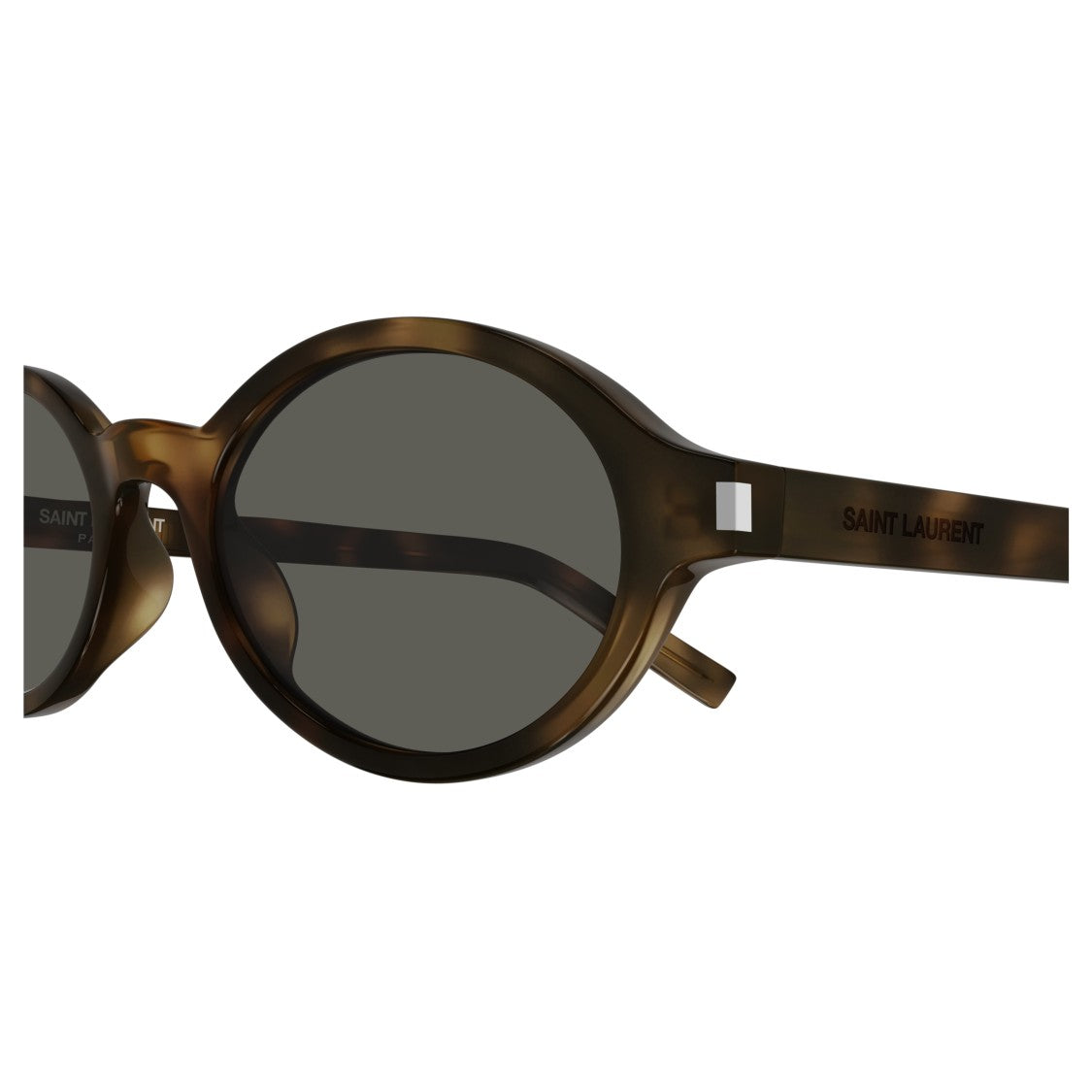 Saint Laurent Rounded Tortoiseshell Frame Saint Laurent Sunglasses