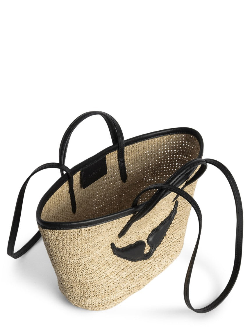 Zadig & Voltaire Woven Straw Tote Bag