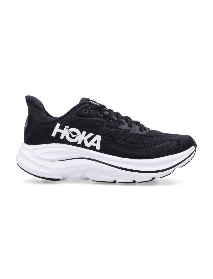 Hoka Clifton 10 Breathable Mesh Black Running Sneakers