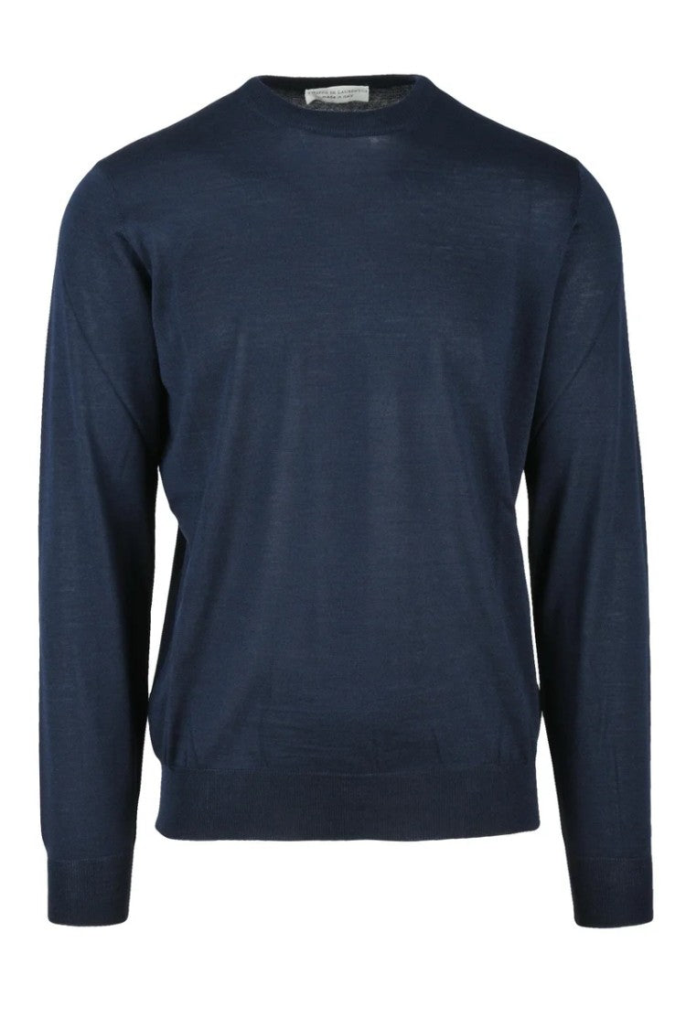 Filippo De Laurentiis Merino Wool Men's Merino Wool Crewneck Pullover
