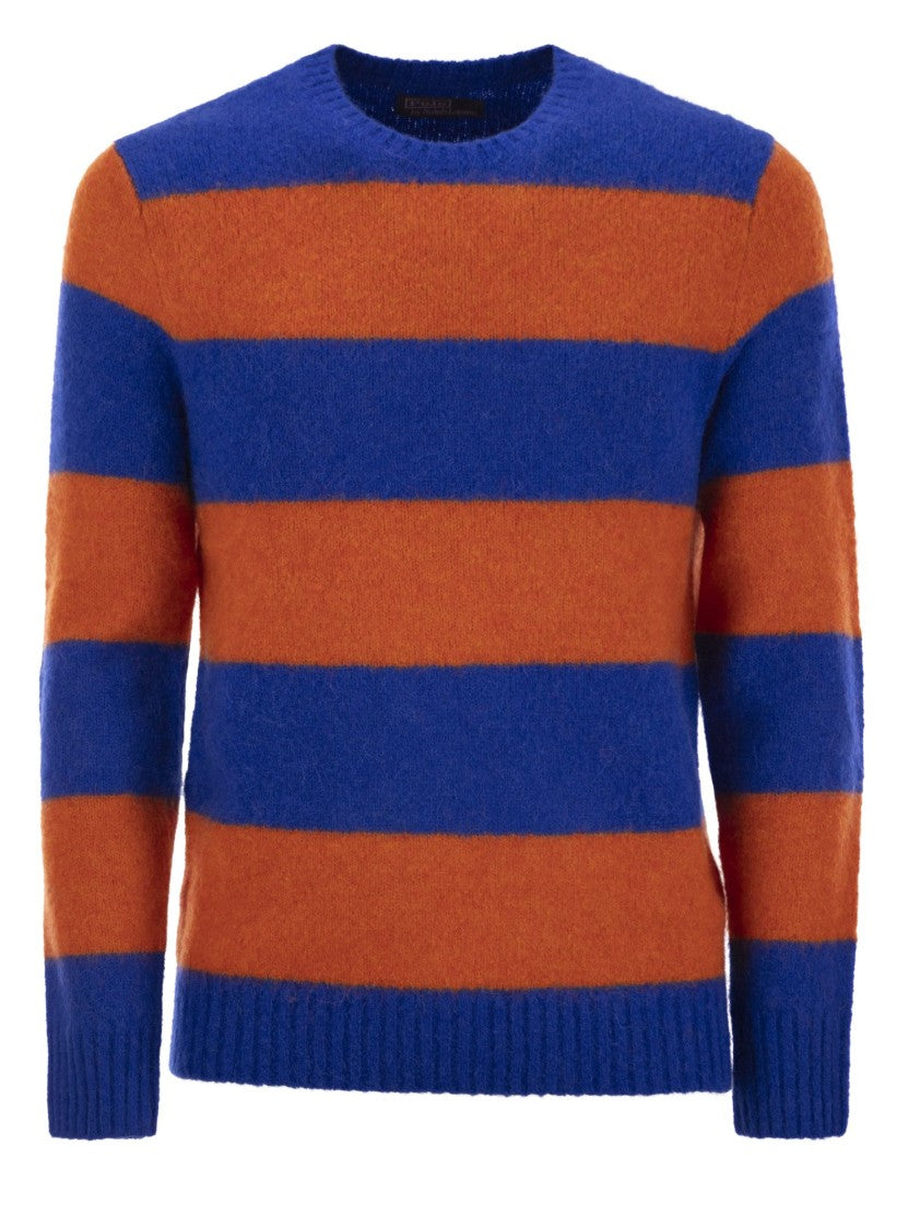 Polo Ralph Lauren Striped Jersey With Suede Patches