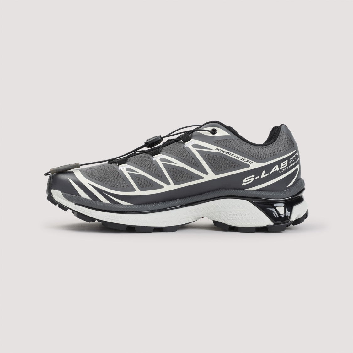 Salomon Sporty Dark Grey Sneakers With Quick-Lace System