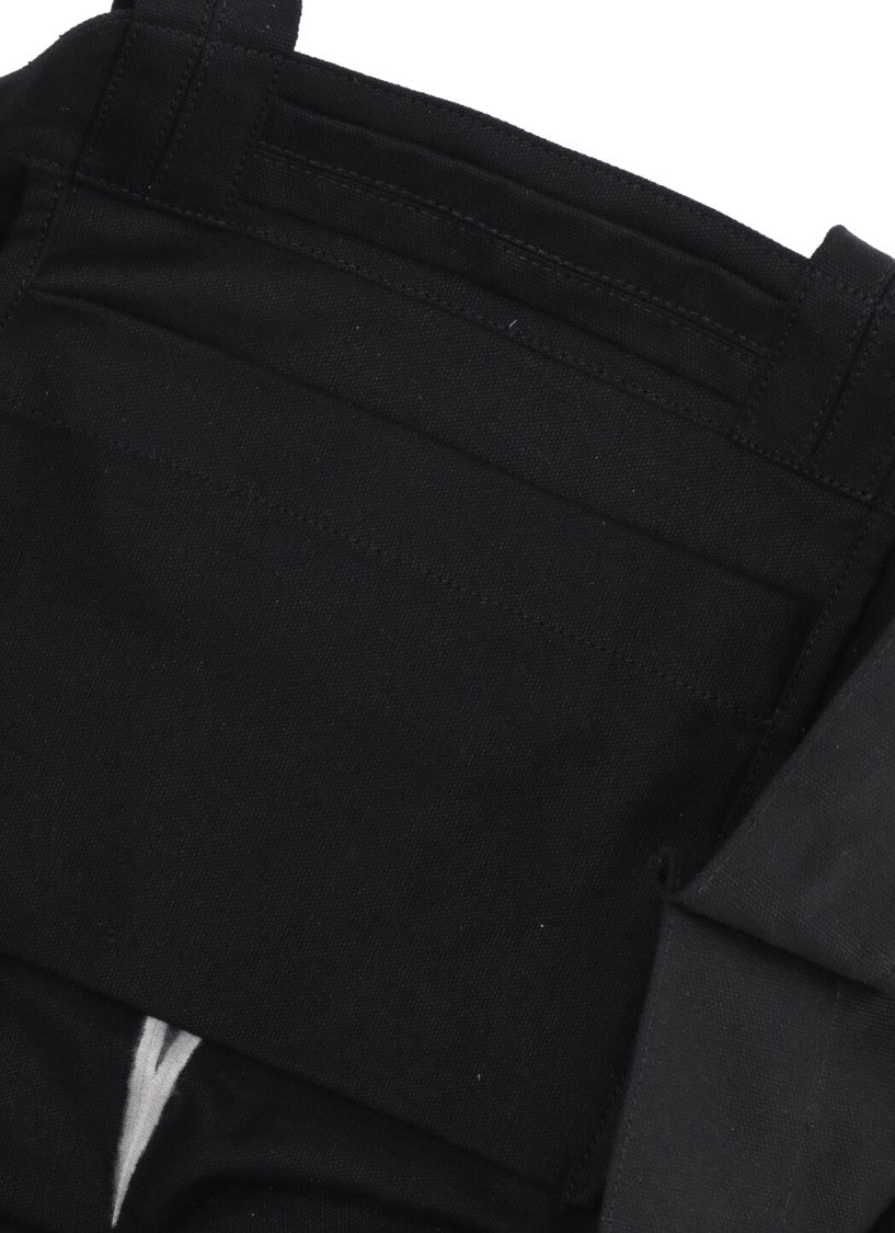 Rick Owens Black Cotton Shopping Bag