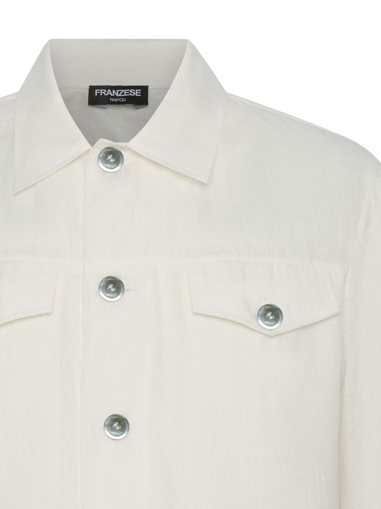 Franzese Collection Franzese Saharan Jacket In Lightweight Irish Linen