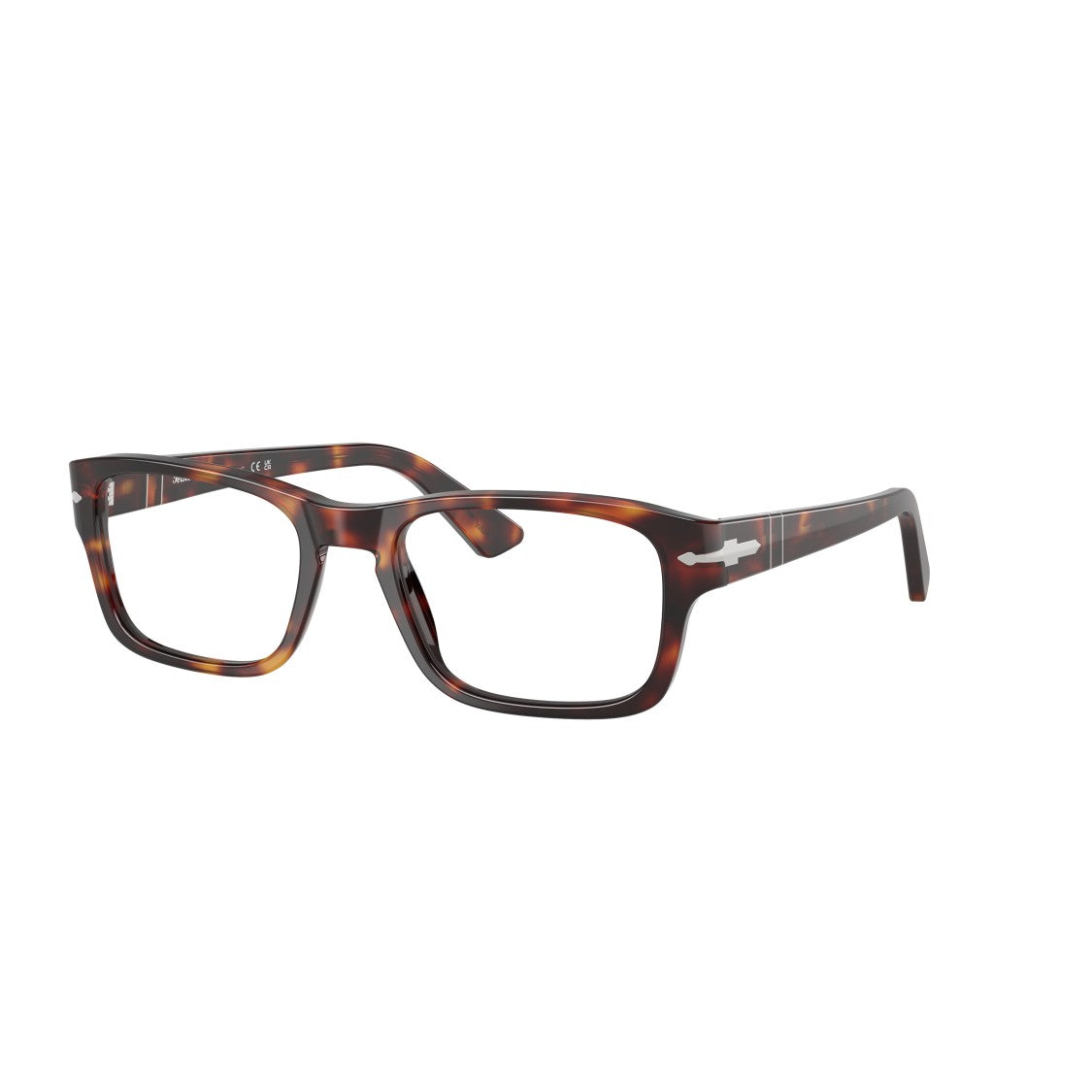 Persol 0Po3364v Rectangular Acetate Eyeglasses With Tortoiseshell Pattern