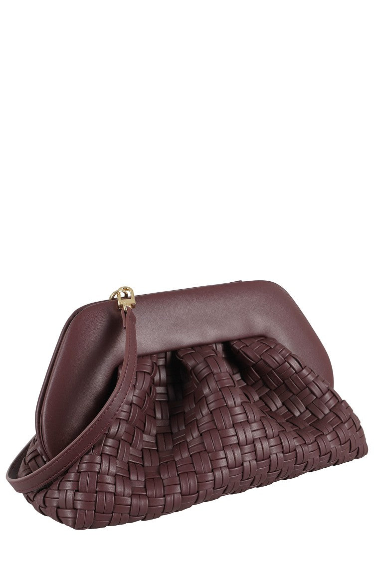 Themoirè Woven Micro Bag With Structured Frame