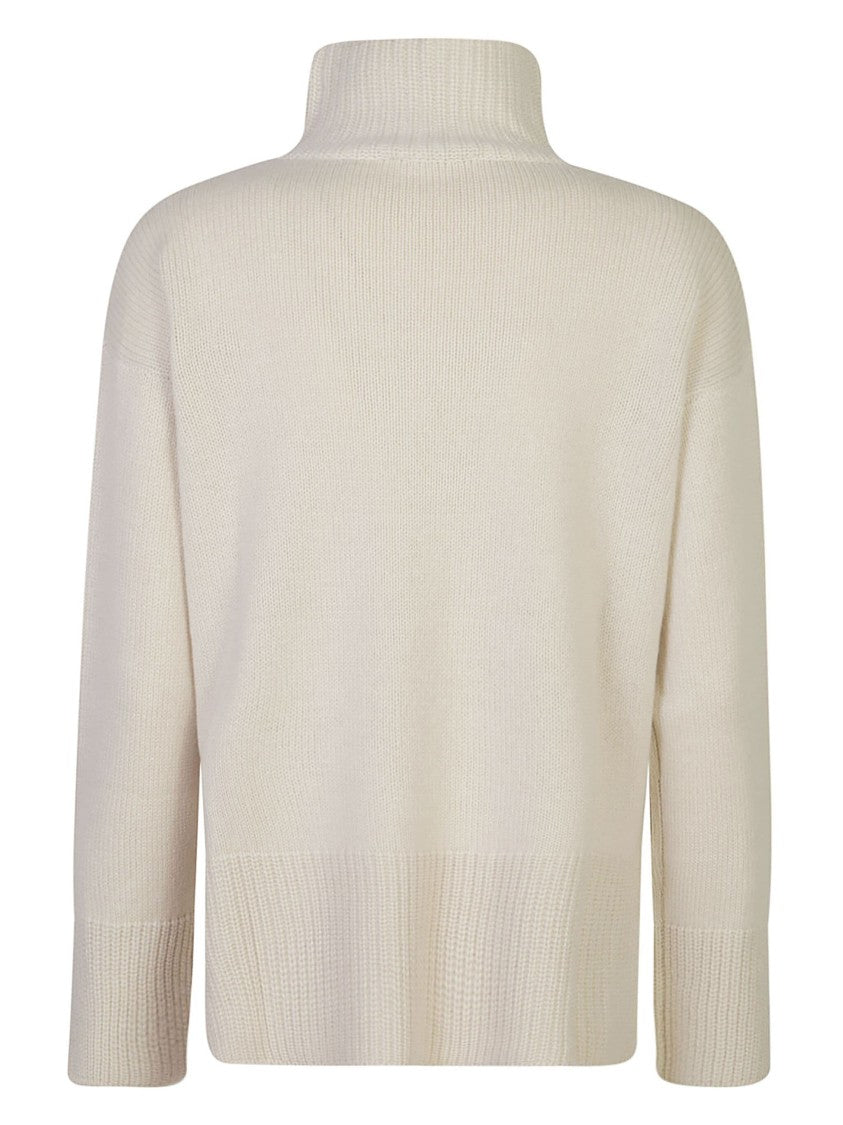 Le Tricot Perugia Neutrals Pullover Relaxed-Fit Wool Turtleneck