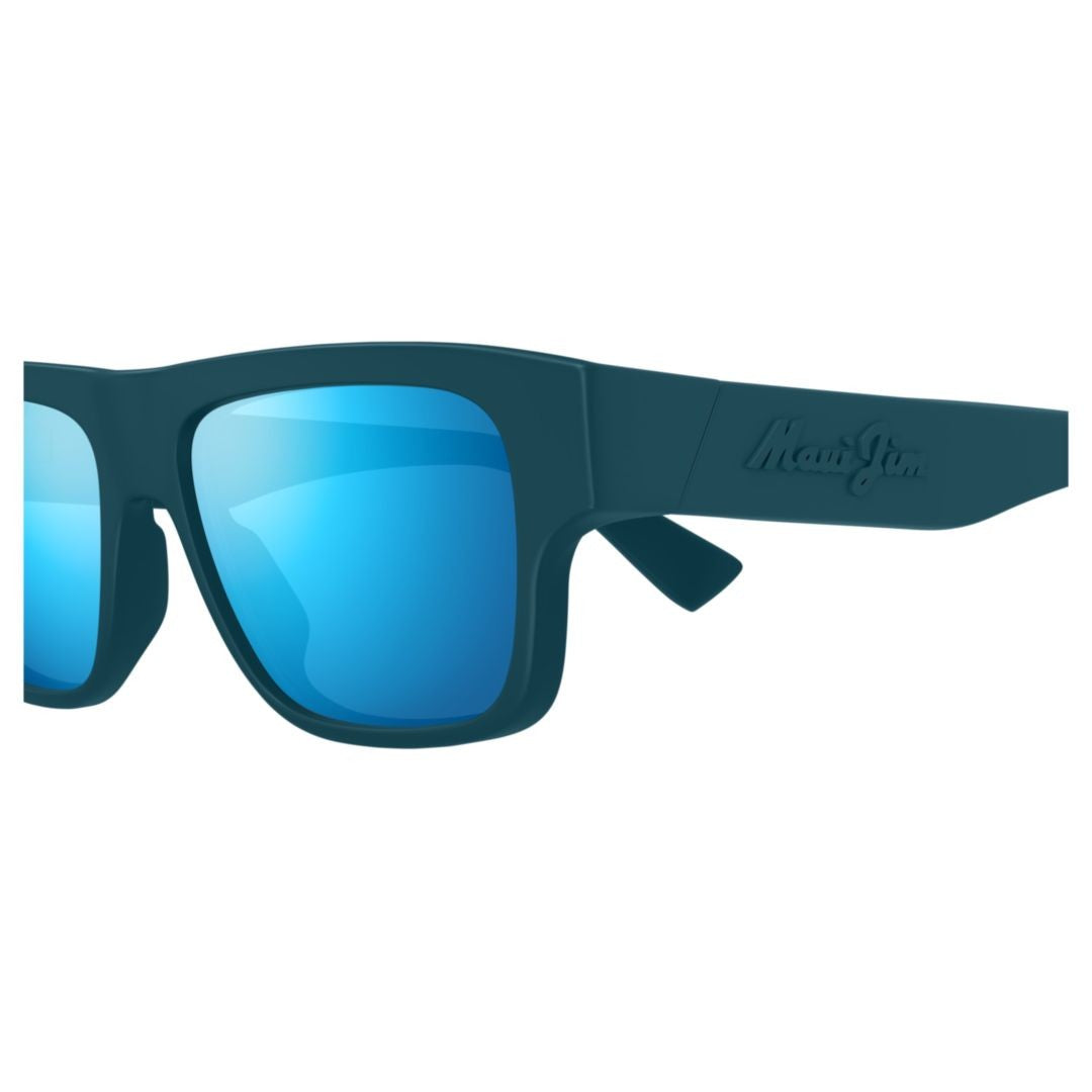 Maui Jim Kokua Rectangular Frame Sunglasses With Mirrored Lenses