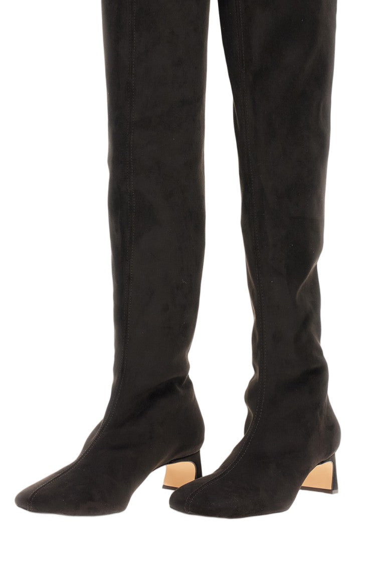 Odissi Over-The-Knee Boots With Pointed Toe And Medium Block Heel