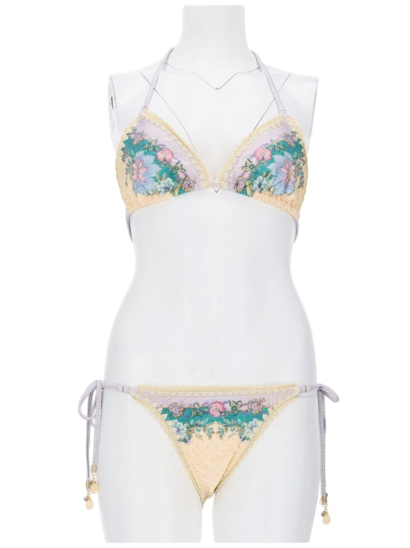 Zimmermann Indra Floral Embroidered Crochet Bikini