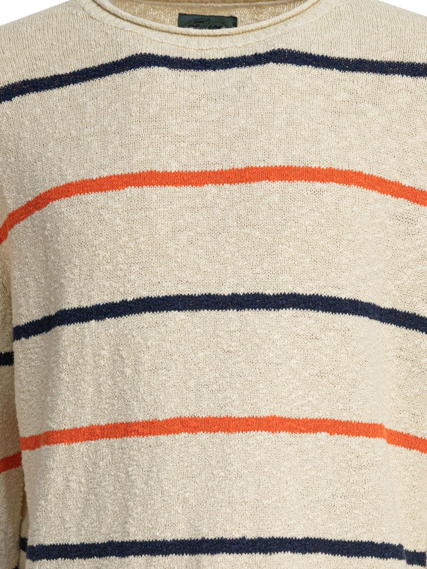 Beams Plus Striped Crewneck Sweater