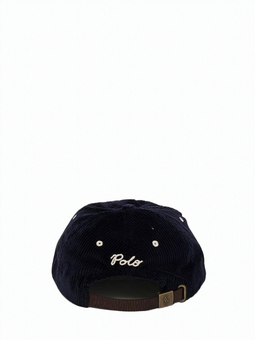 Polo Ralph Lauren Corduroy Baseball Cap With Structured Crown And Adjustable Strap