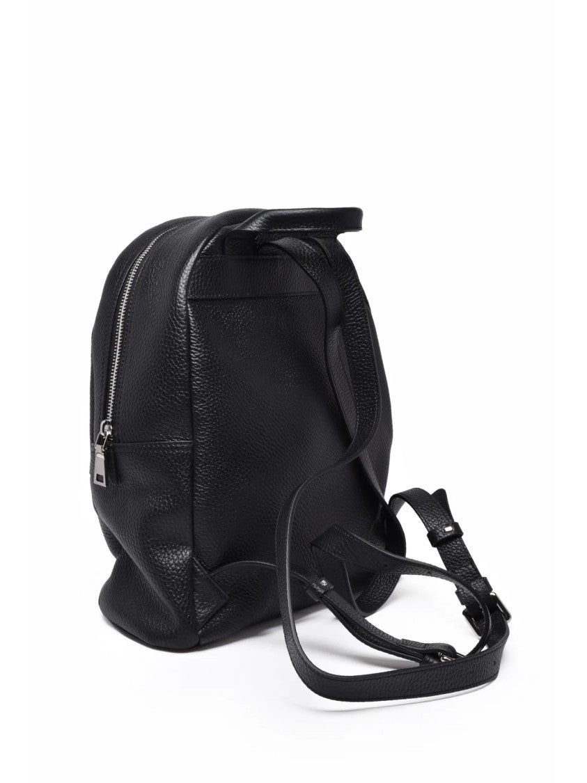 Ermanno Firenze Black Leather Delizia Backpack