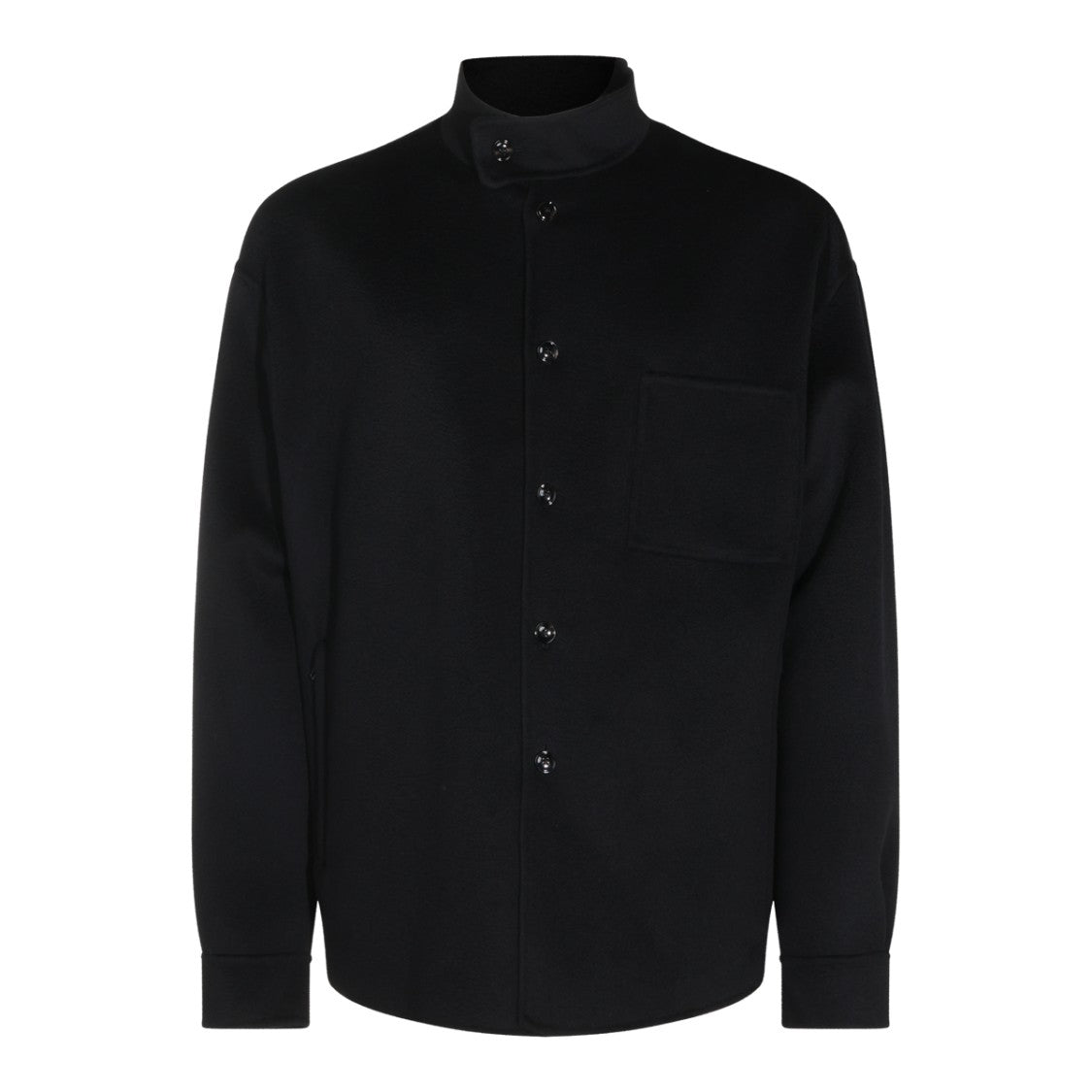 Giorgio Armani High Mandarin Collar Structured Casual Shirt