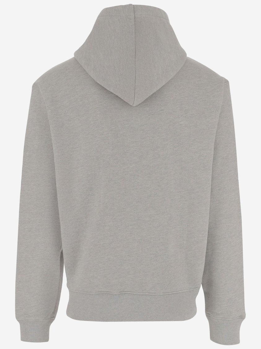 Amiri Cotton Sweatshirt With Hood And Contrasting Logo Detail