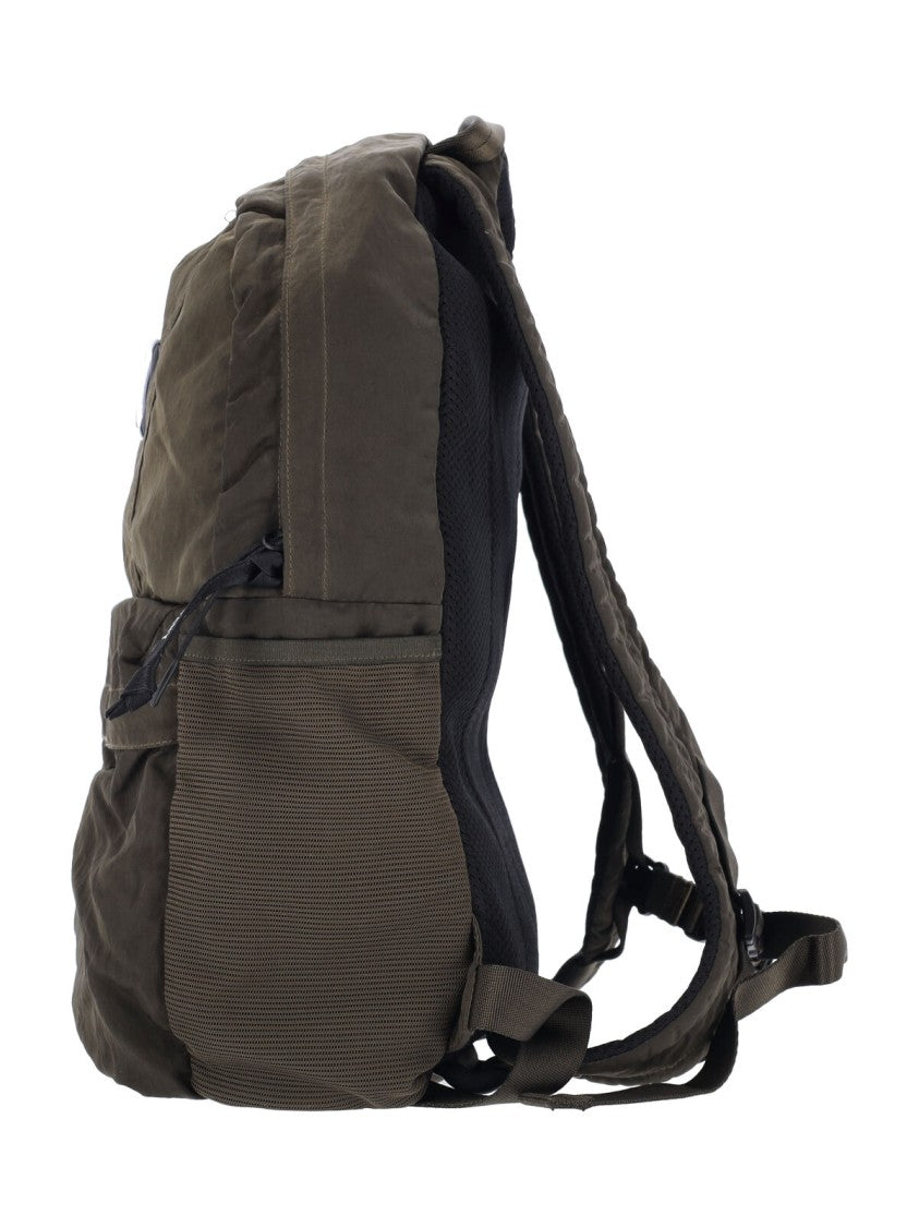 C.P. Company Green Multi-Compartment Bag With Sturdy Handles