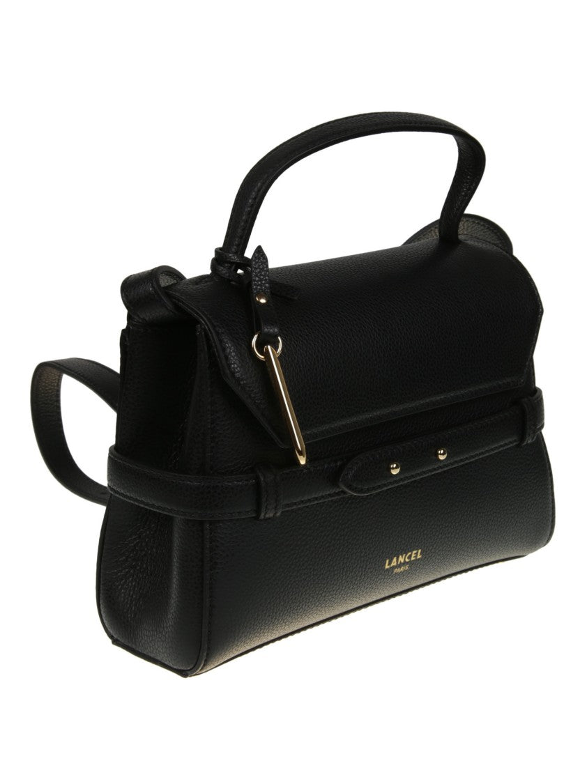 Lancel Faubour Small Black Cow Leather Shoulder Bag