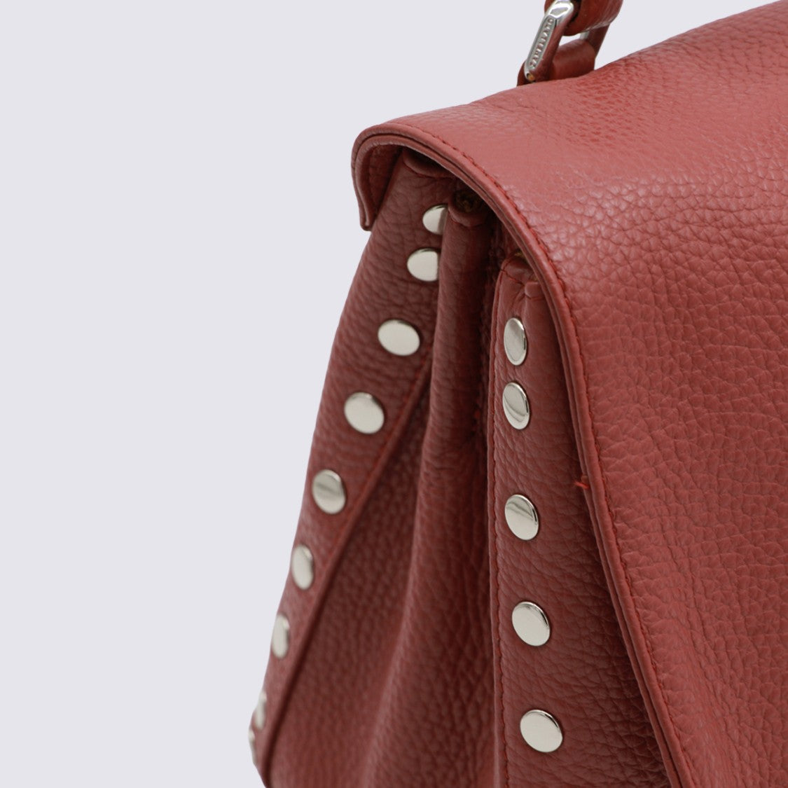 Zanellato Structured Handbag With Pebbled Texture And Silver-Tone Hardware