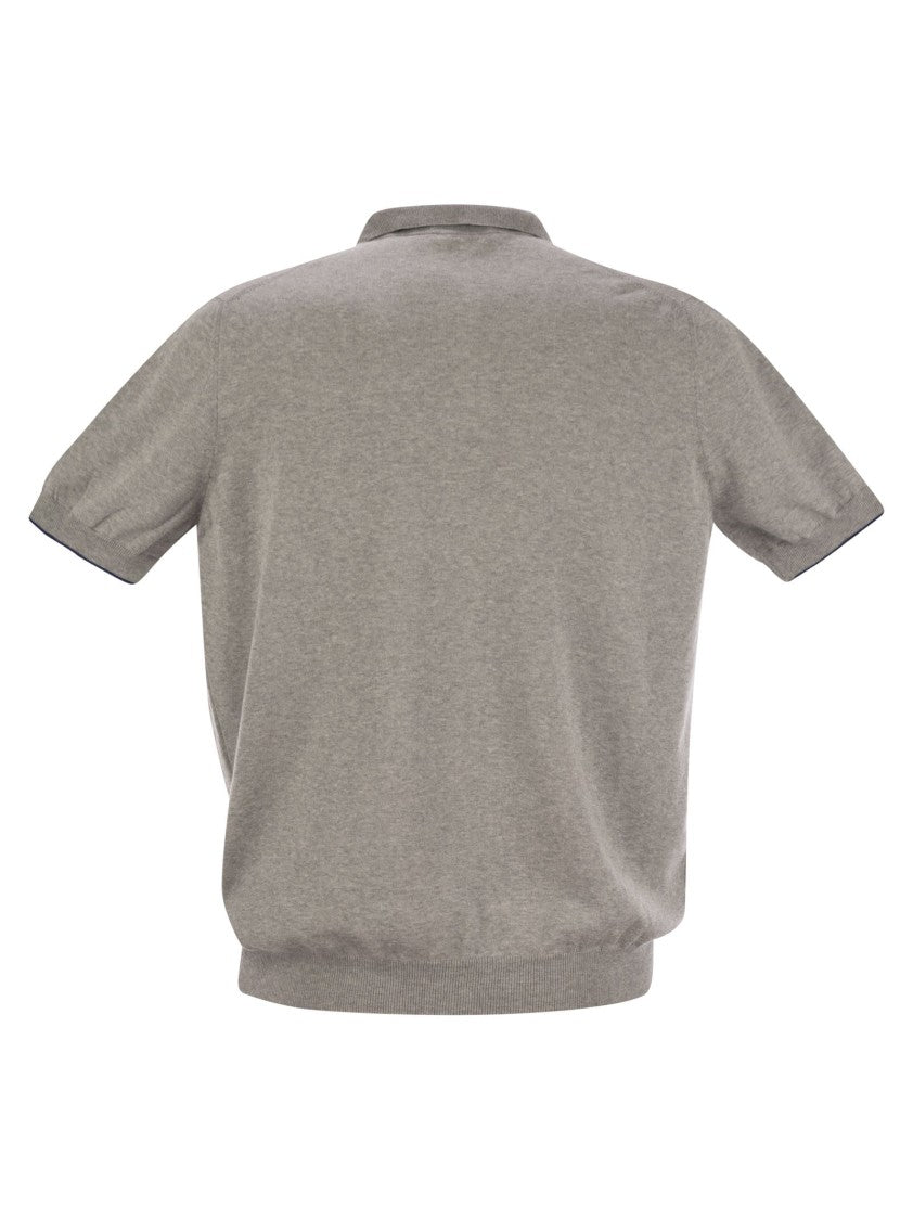 Fay Cotton Buttonless Polo Shirt