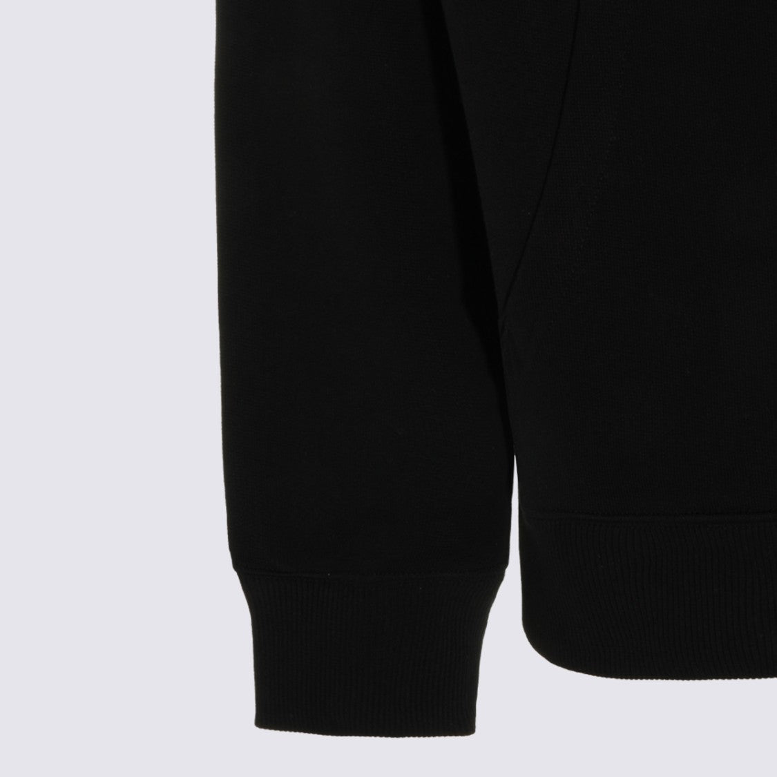 Drôle De Monsieur Minimalist Black Hoodie With Embroidered Text