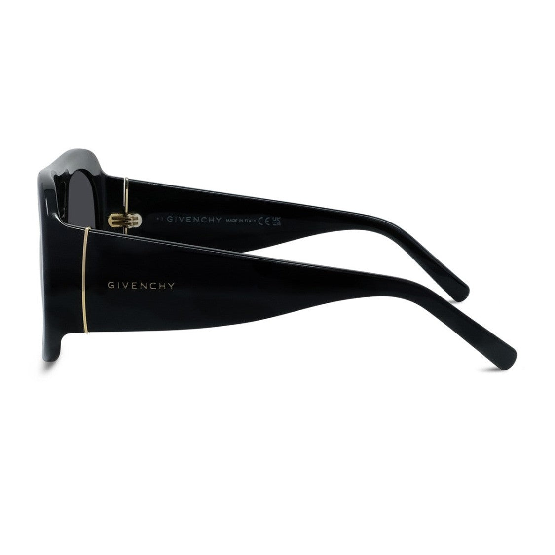 Givenchy Black Bold Gv40128i Acetate Pilot Sunglasses