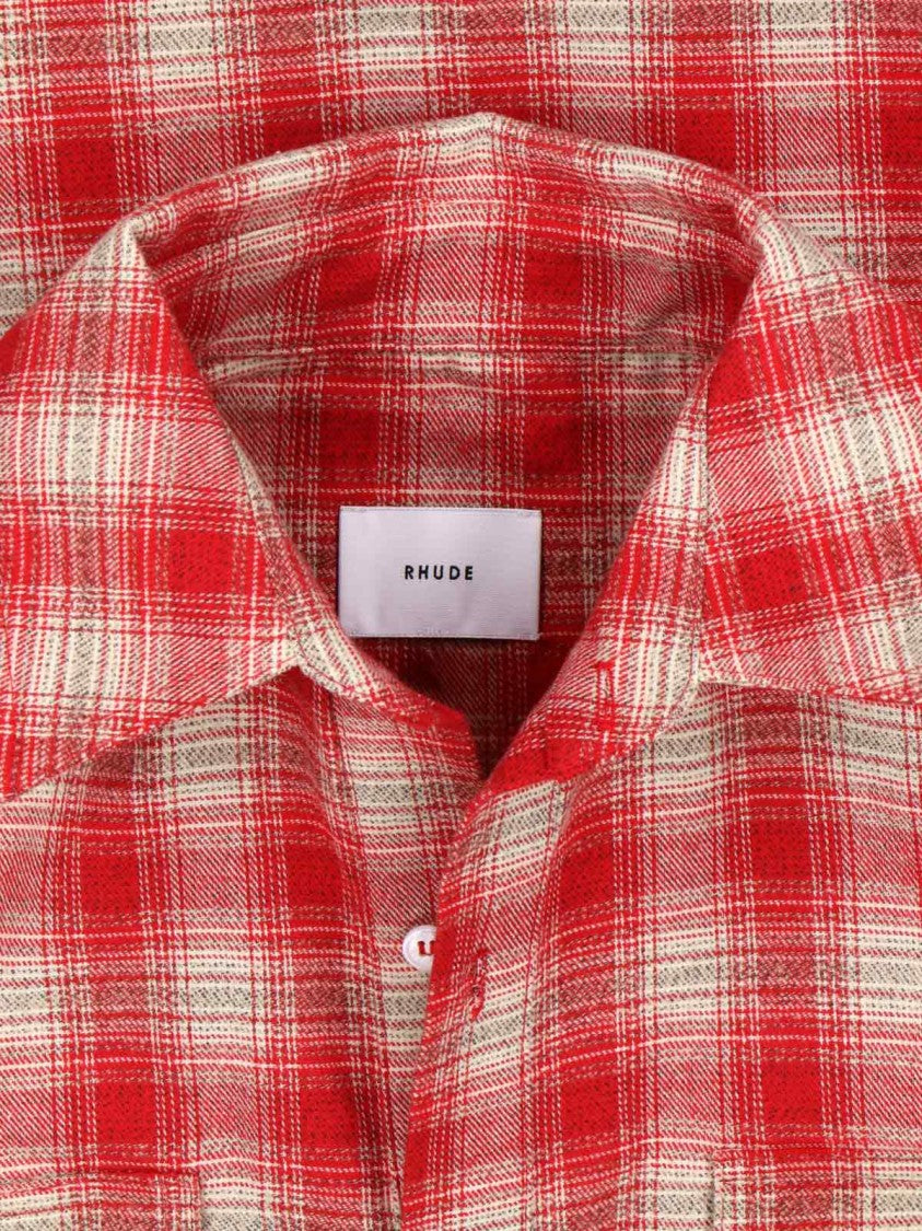 Rhude Checked Shirt – Red