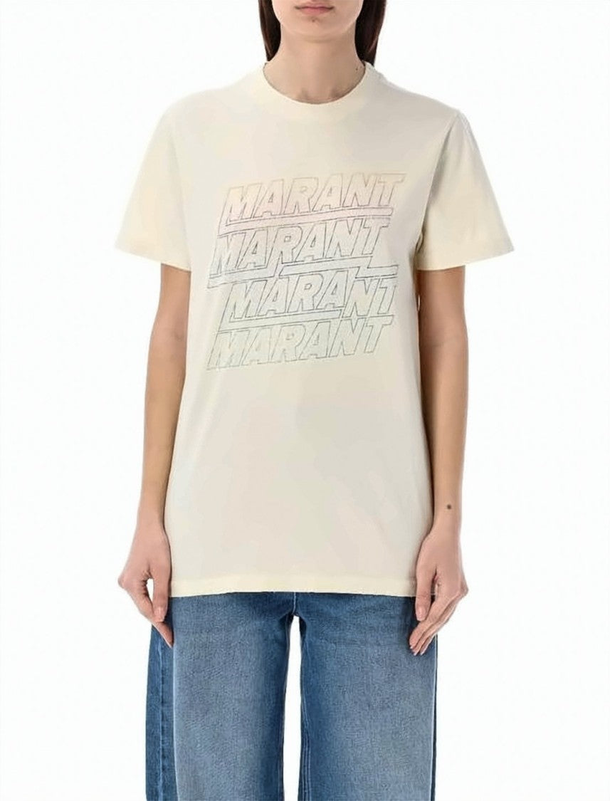 Isabel Marant Pastel Gradient Graphic Print T-Shirt
