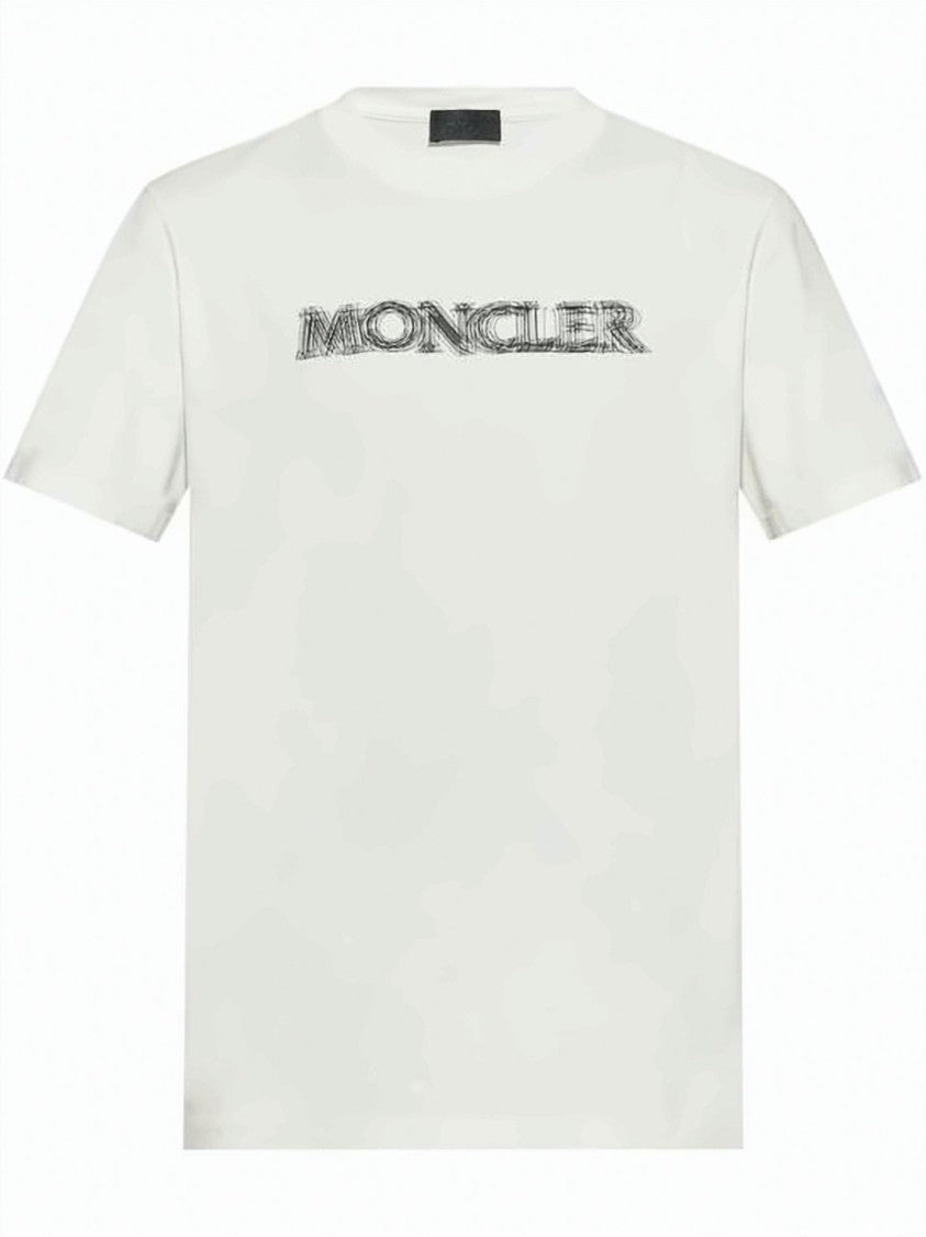 Moncler White Crew Neck T-Shirt