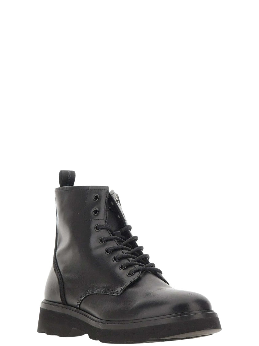 Woolrich Lace-Up Leather Boots