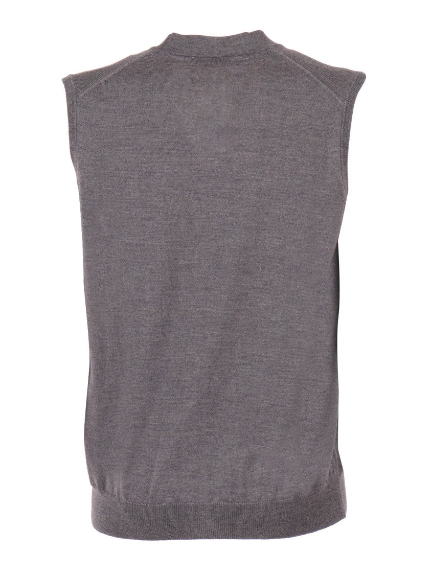 Kangra Cashmere Wool Gilet With Dropped Fit And Minimalist Design
