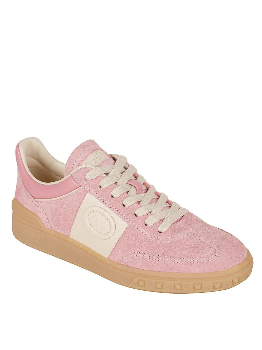 Valentino Garavani Light Pink Suede Sneakers