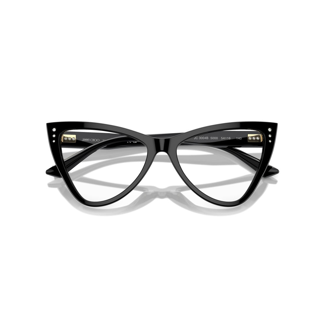 Jimmy Choo 0Jc3004b Glossy Black Cat-Eye Eyeglasses
