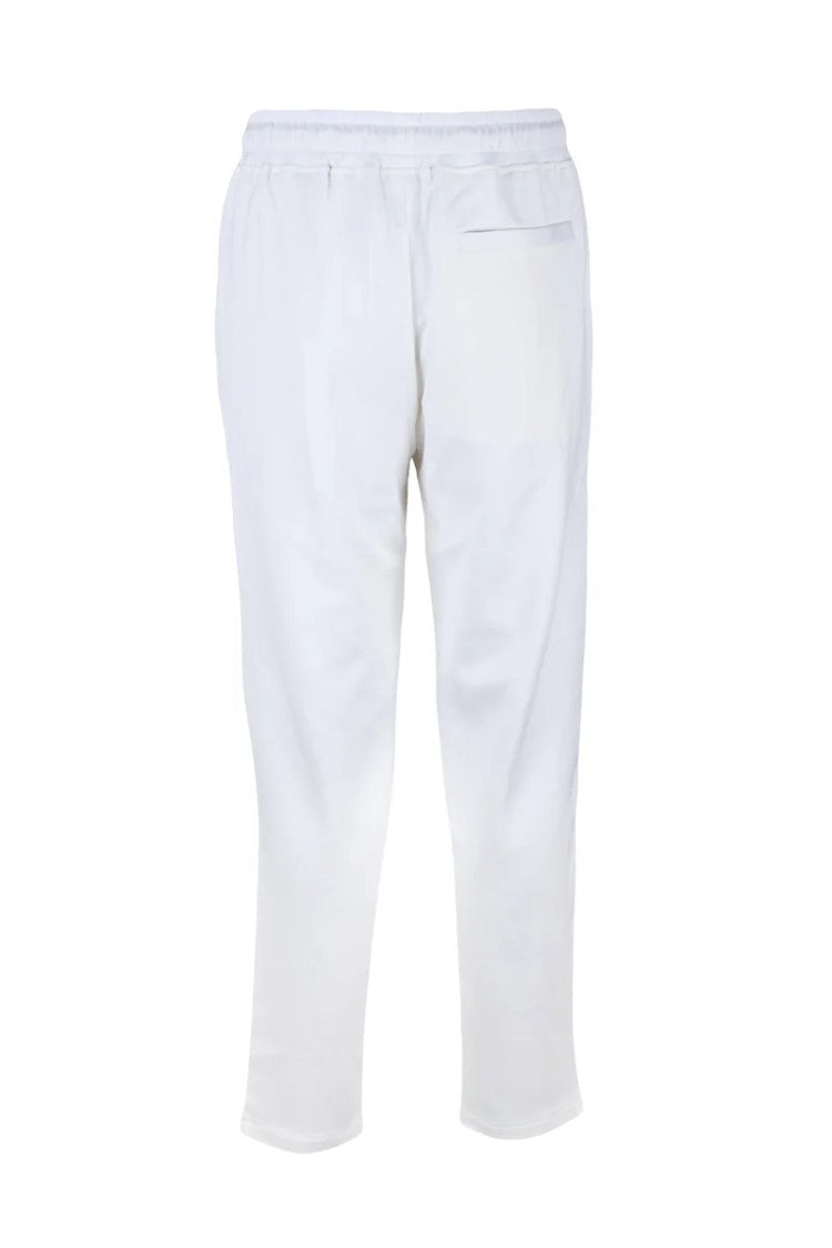 Eleventy Cotton Cashmere Silk Track Pants - White