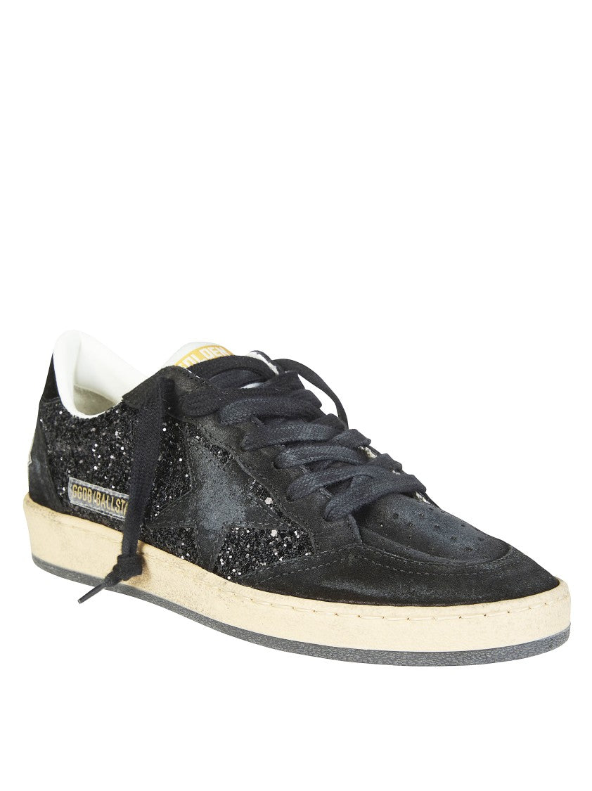 Golden Goose Ballstar Glitter Upper Nylon Sneakers