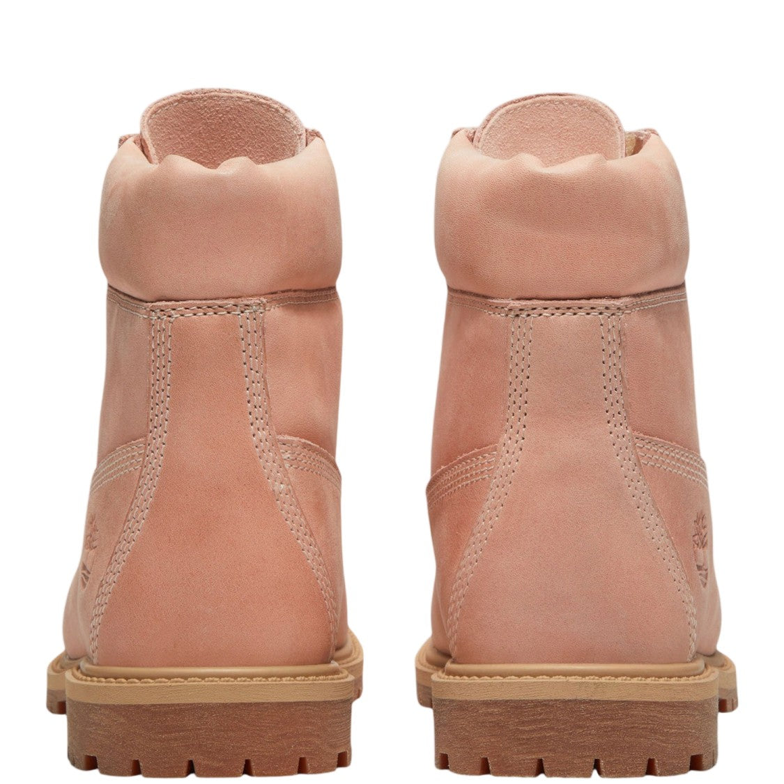 Timberland Pink Lace-Up Padded Collar Leather Ankle Boots