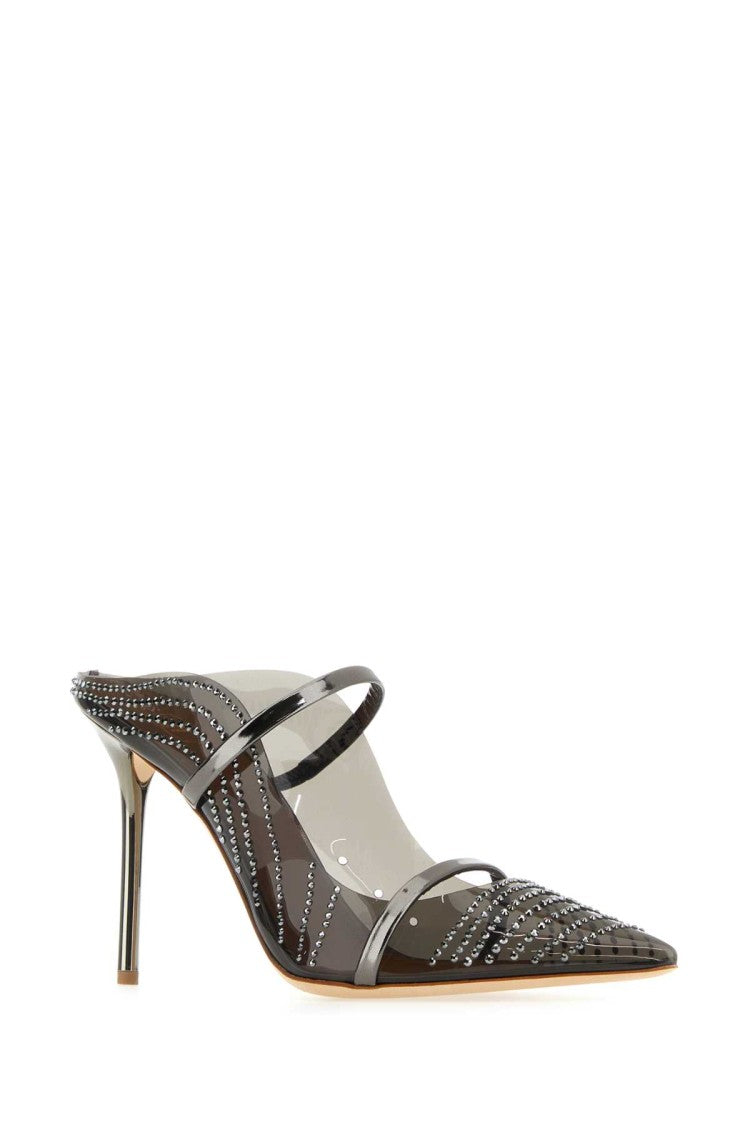 Malone Souliers Embellished Leather And Rubber Maureen Mules