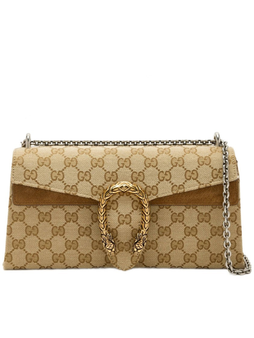 Gucci Beige Dionysus Canvas Shoulder Bag