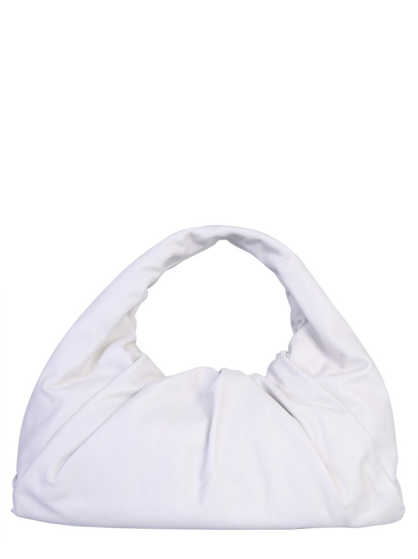Bottega Veneta Structured Leather Shoulder Pouch Bag With Single Handle