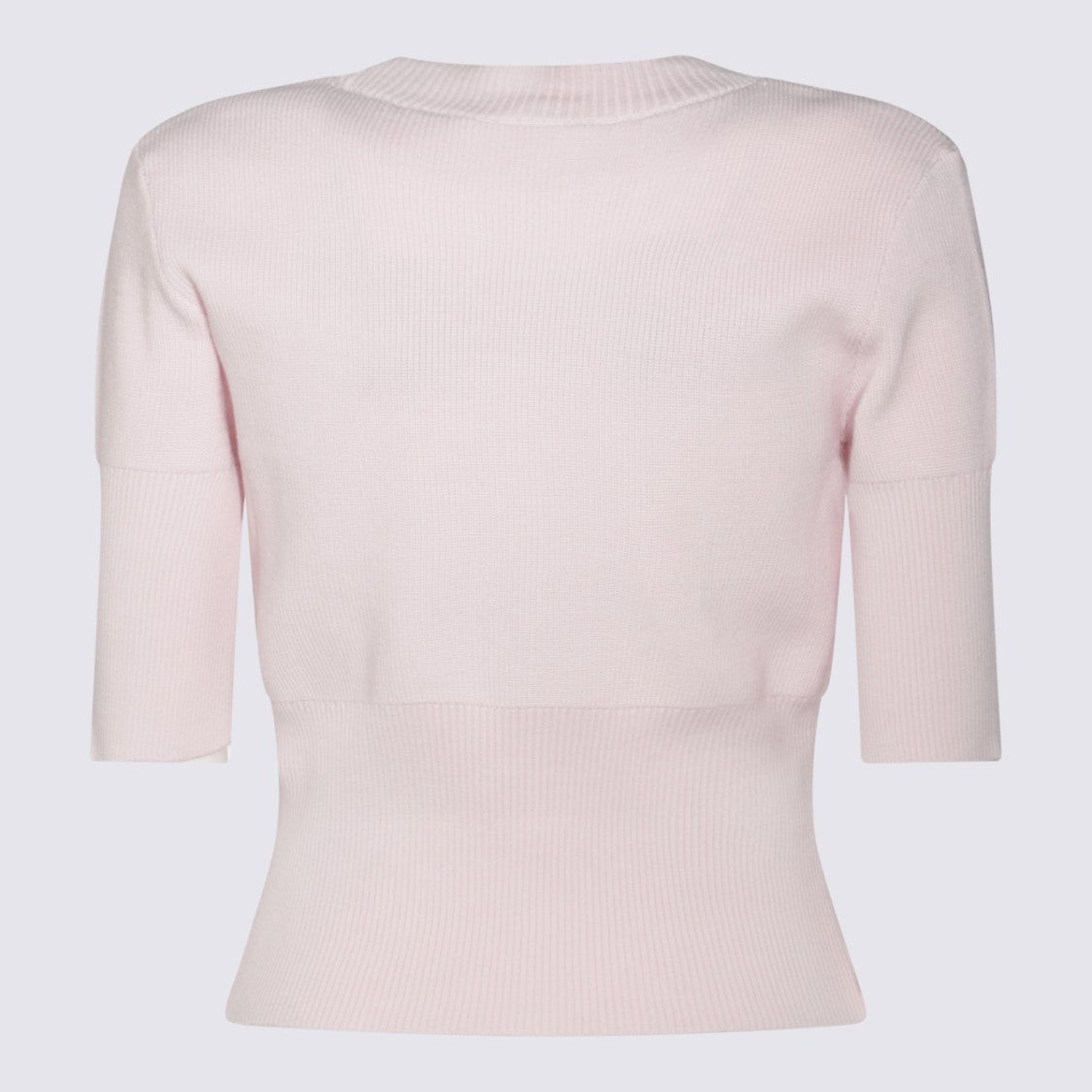 Givenchy Fitted Ribbed Knit Sweater With Subtle Logo Detail