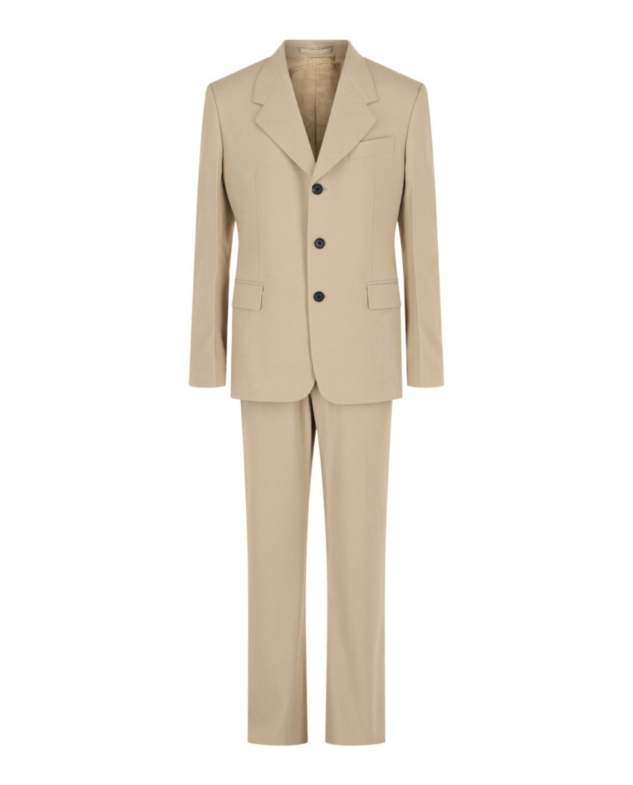 Ferragamo Single-Breasted Suit With Notched Lapels And Tailored Structure
