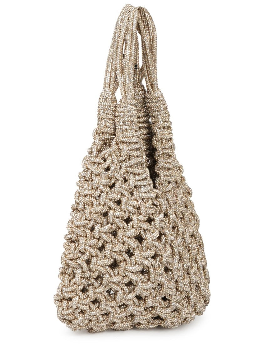 Hibourama Vannifique Small Woven Crystal Handbag