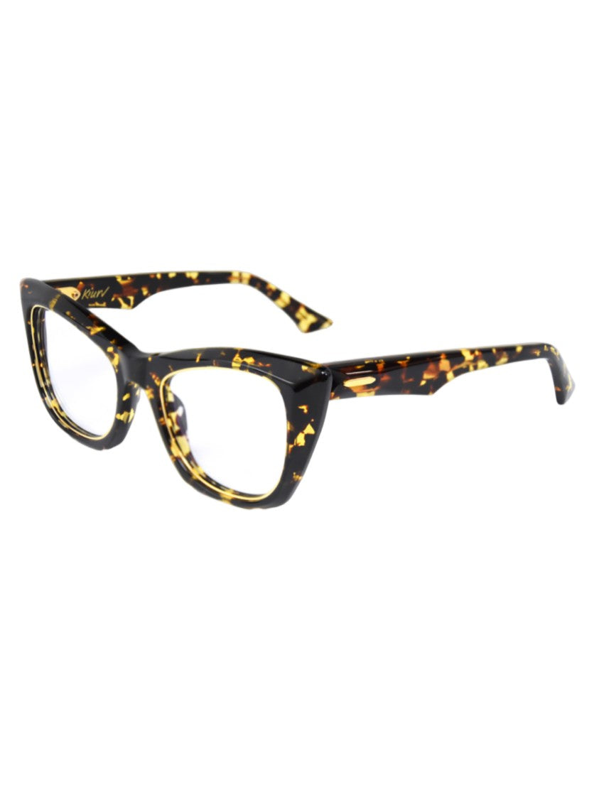 Kiurv Brown Acetate Celluloid 140 Mm Optical Frames