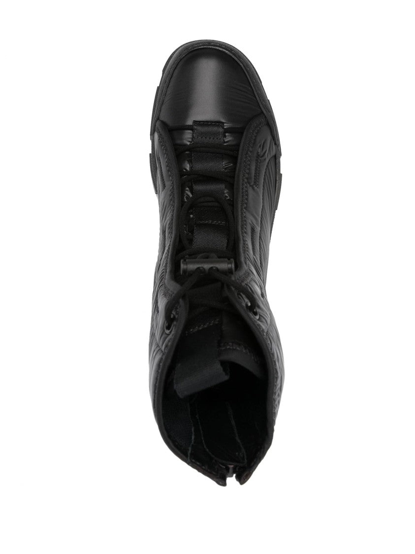 Vic Matié Contemporary Black Ankle Boots With Chunky Sole