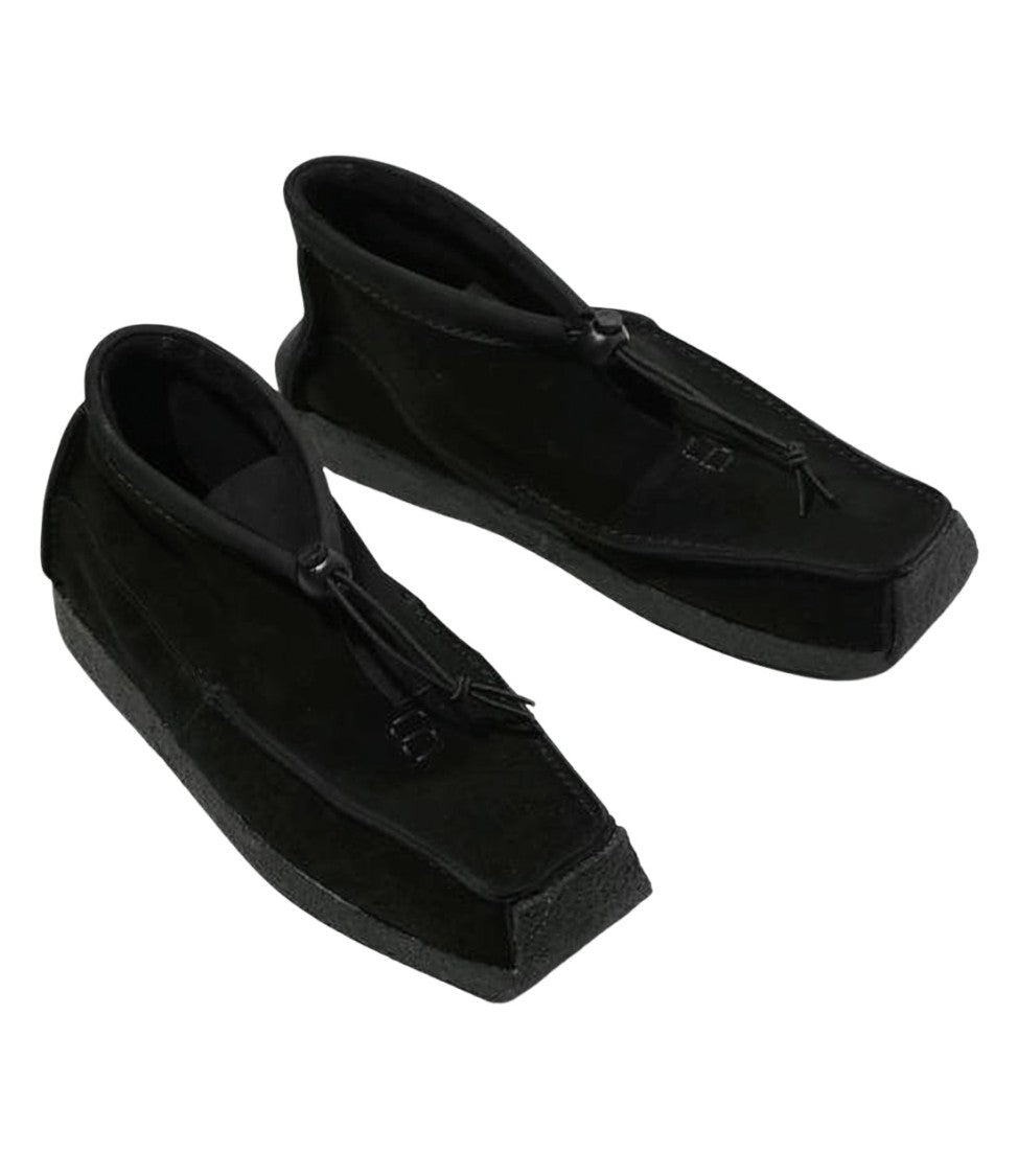 Woburn Walk Moccasin-Style Black Suede Loafers With Rubber Sole