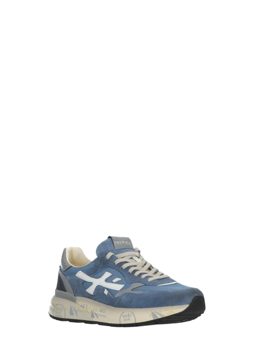 Premiata Blue Mick 0.1 Suede Sneakers