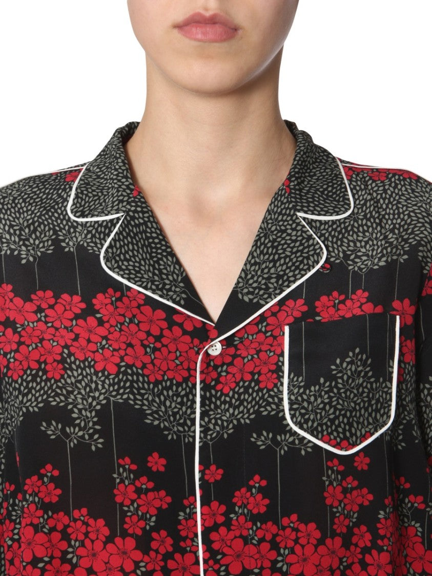 Red Valentino Shirt With Dreaming Peony Print