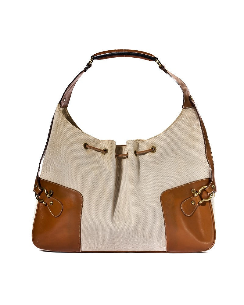 Burberry Gm Canvas Beige Undershoulder Bag