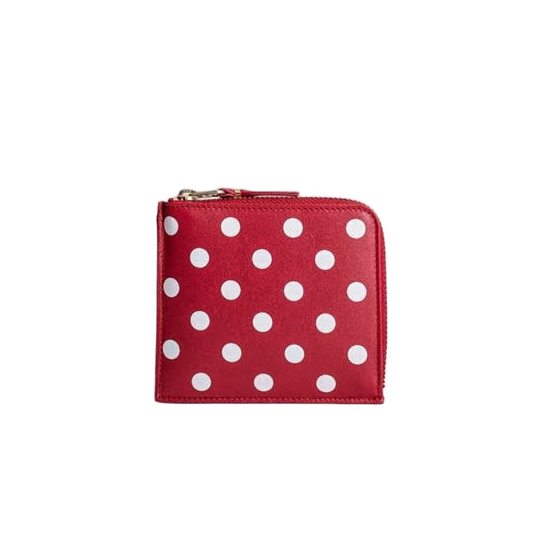 Comme Des Garçons Compact Red Leather Wallet