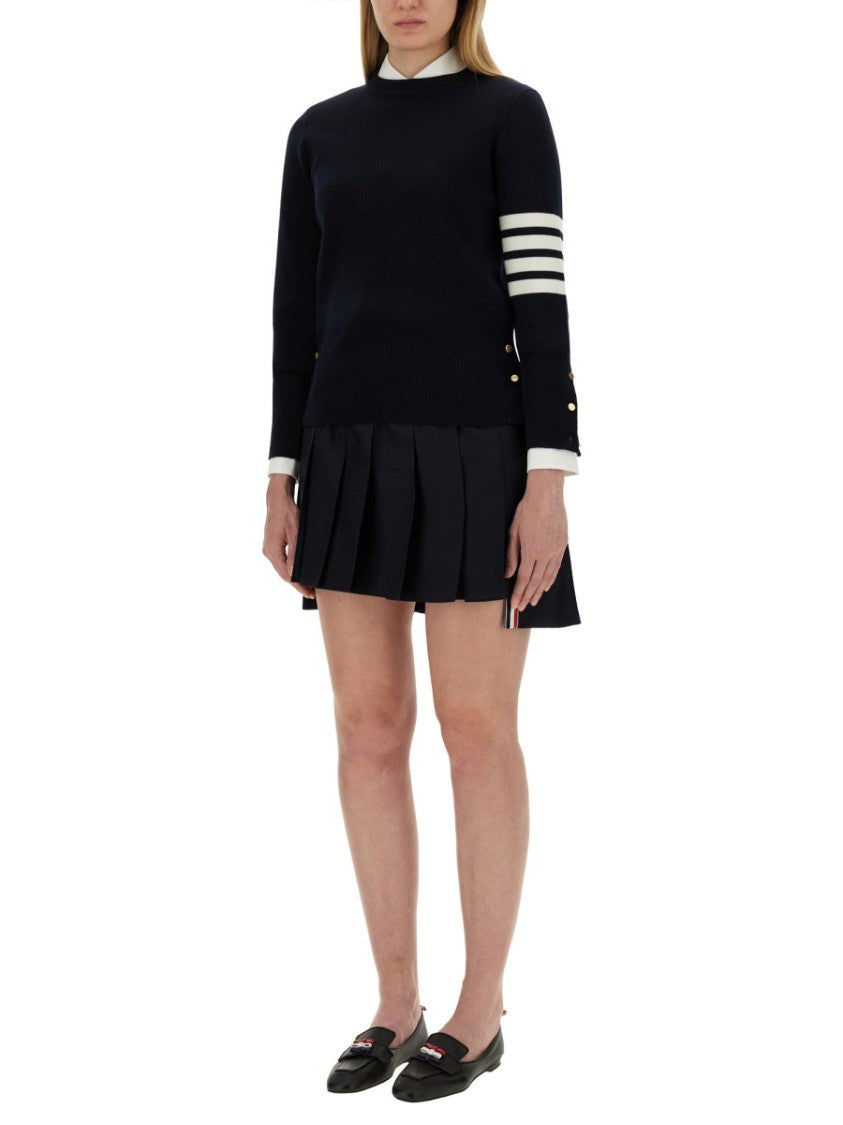 Thom Browne Button-Up Shirt With Pointed Collar